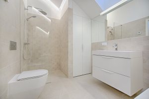 white minimalist bathroom