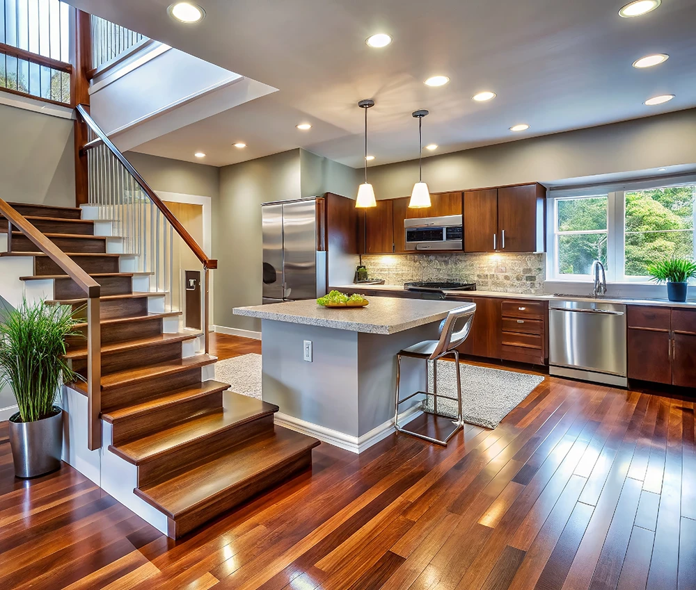 kitchen appliances and plumbing fixtures