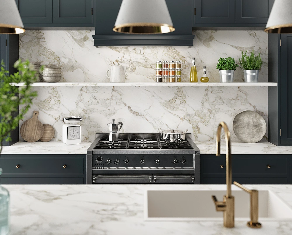 kitchen appliances and plumbing fixtures